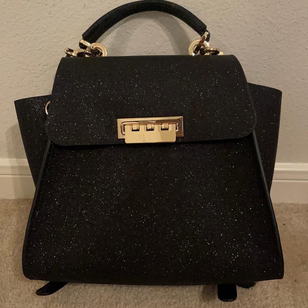Zac Posen Eartha backpack black glitter